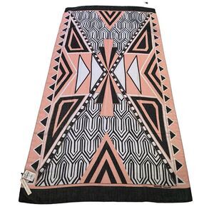 Printed Village Oversized Lightweight Abstract Print Wrap Scarf NWT